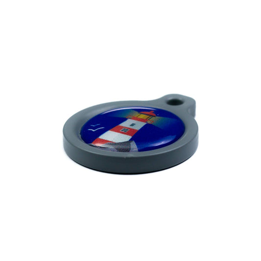 Blucky Azure Dark Blue Dog Tag medium