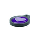 Blucky Heart Purple Dog Tag medium