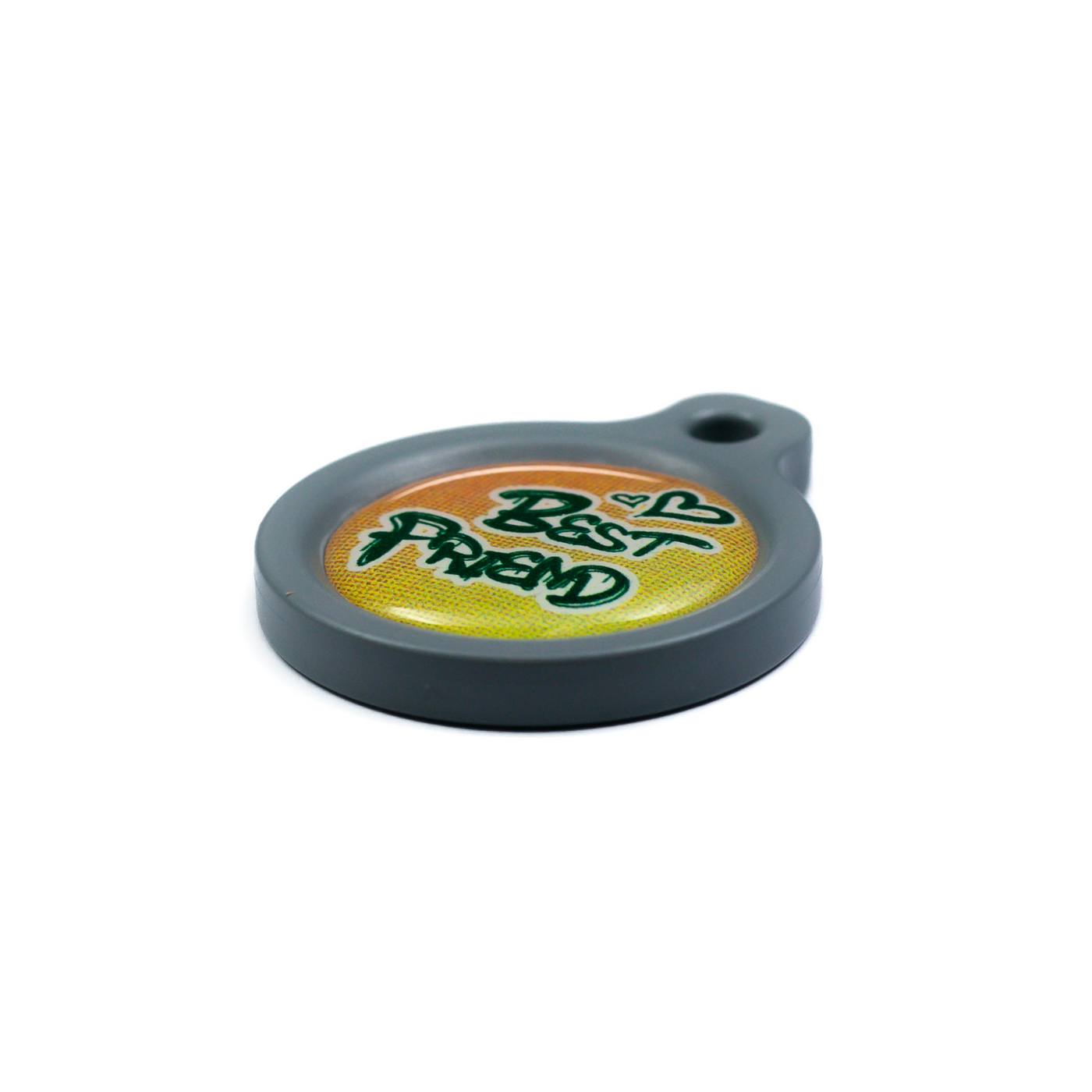 Blucky Graffiti Orange Dog Tag medium