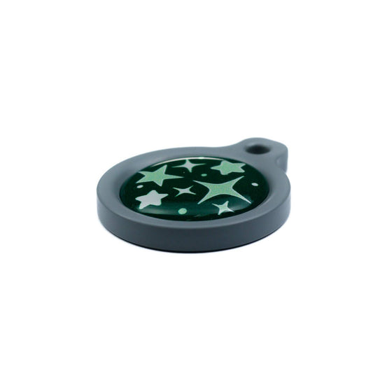 Blucky Starglow Dark Green Dog Tag medium
