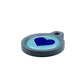 Blucky Heart Pastel Turquoise Dog Tag medium