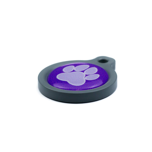 Blucky Wild Paw Purple Dog Tag medium