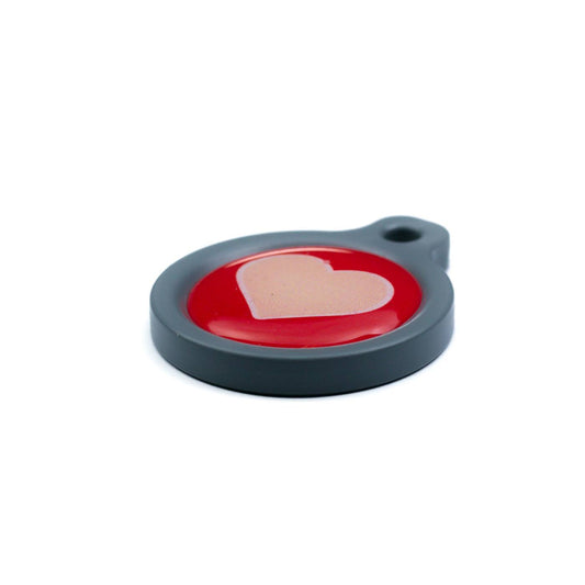 Blucky Heart Red Dog Tag medium