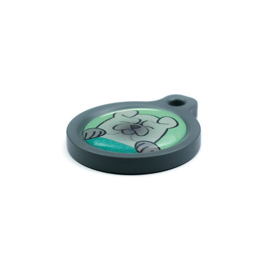 Blucky Happy Pup Vert Pastel Médaille medium