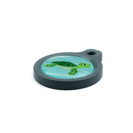 Blucky Baby Turtle Pastel Turquoise Dog Tag medium