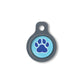 Blucky Wild Paw Turquoise Blue Dog Tag small