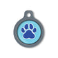 Blucky Wild Paw Turquoise Blue Dog Tag medium