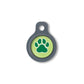 Blucky Wild Paw Lime Green Dog Tag small