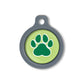 Blucky Wild Paw Lime Green Dog Tag medium