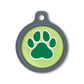 Blucky Wild Paw Lime Green Dog Tag large