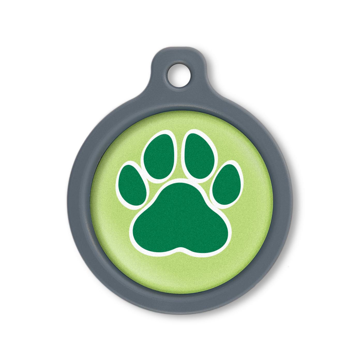 Blucky Wild Paw Lime Green Dog Tag large