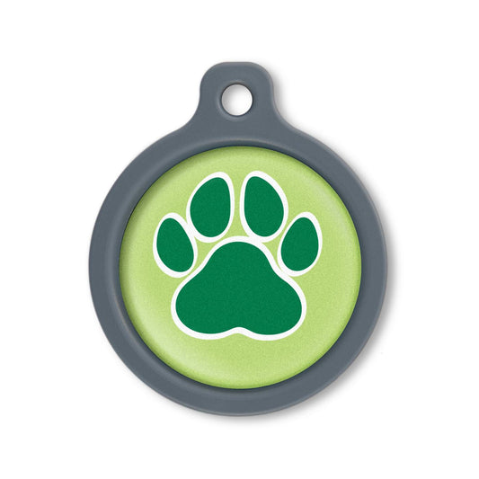 Blucky Wild Paw Lime Green Dog Tag large