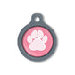 Blucky Wild Paw Dark Pink Dog Tag medium