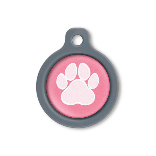 Blucky Wild Paw Dark Pink Dog Tag medium