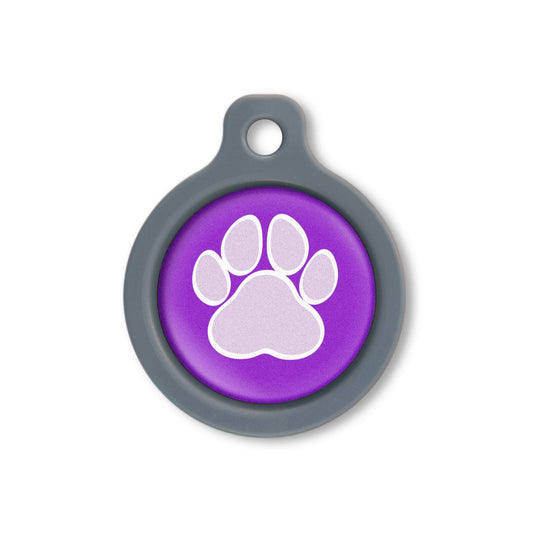Blucky Wild Paw Purple Dog Tag medium