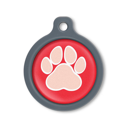 Blucky Wild Paw Red Dog Tag large