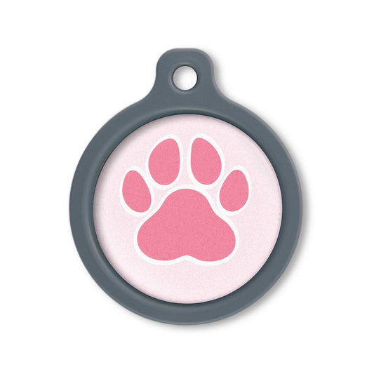 Blucky Wild Paw Dark Pink Dog Tag large