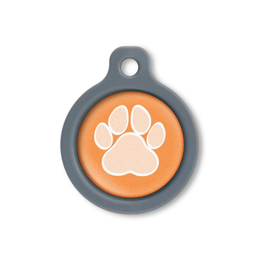 Blucky Wild Paw Orange Dog Tag medium