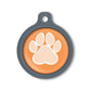 Blucky Wild Paw Orange Dog Tag large