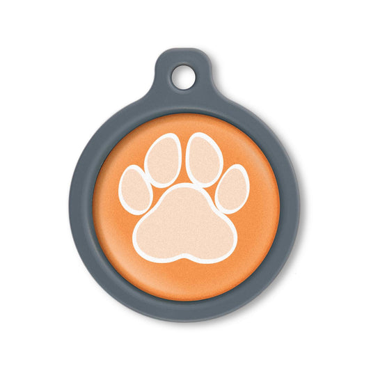 Blucky Wild Paw Orange Dog Tag large