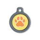 Blucky Wild Paw Yellow Dog Tag medium