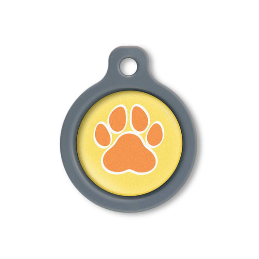 Blucky Wild Paw Yellow Dog Tag medium