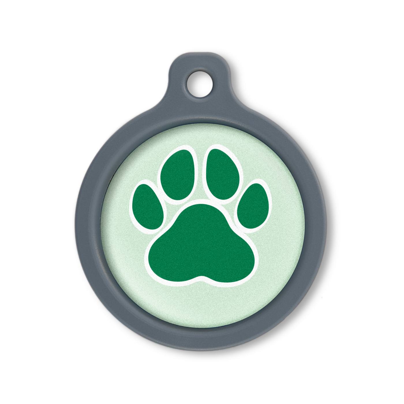 Blucky Wild Paw Pastel Green Dog Tag large