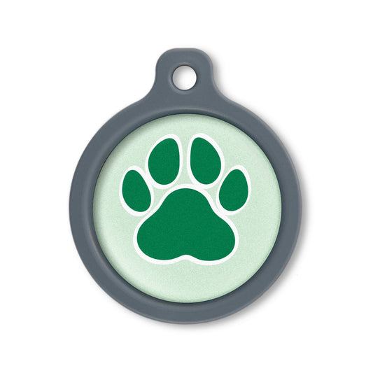 Blucky Wild Paw Pastel Green Dog Tag large
