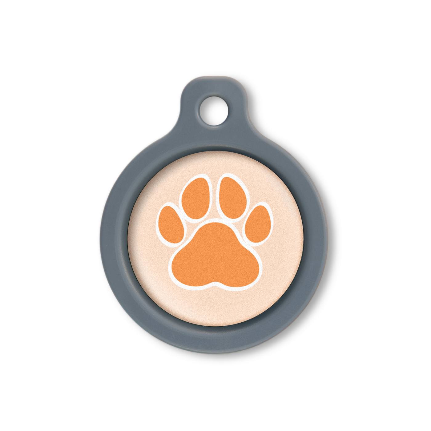 Blucky Wild Paw Pastel Orange Dog Tag medium