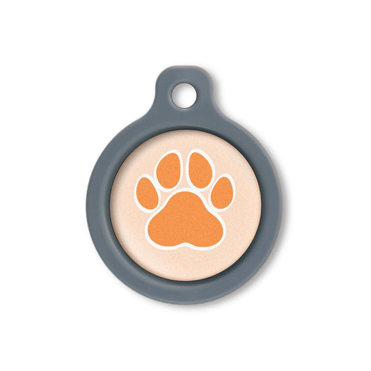 Blucky Wild Paw Pastel Orange Dog Tag medium