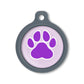 Blucky Wild Paw Pastel Purple Dog Tag large