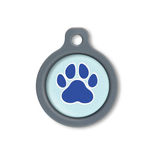 Blucky Wild Paw Pastel Turquoise Dog Tag medium