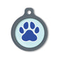 Blucky Wild Paw Pastel Turquoise Dog Tag large