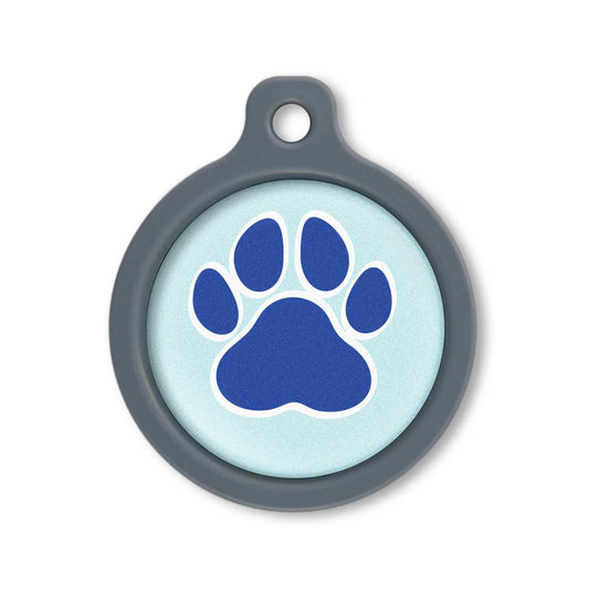 Blucky Wild Paw Pastel Turquoise Dog Tag large