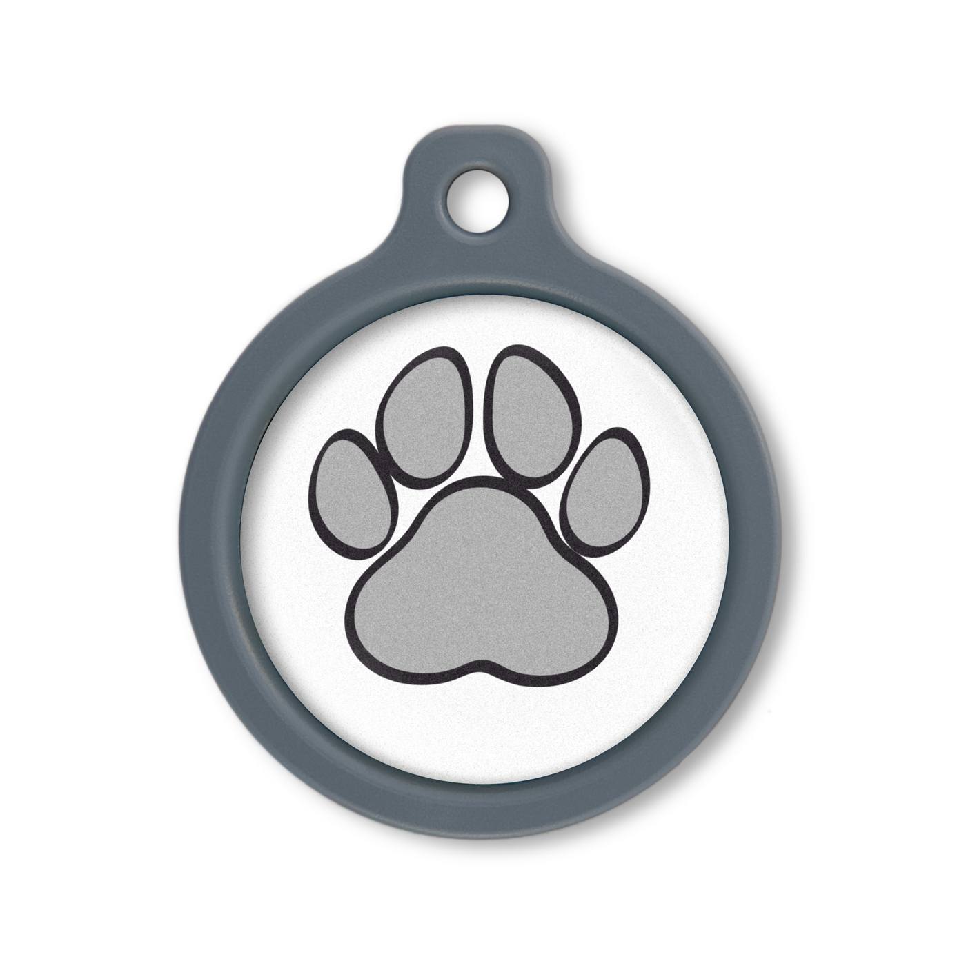 Blucky Wild Paw White Dog Tag large
