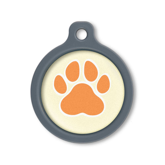 Blucky Wild Paw Pastel Yellow Dog Tag large
