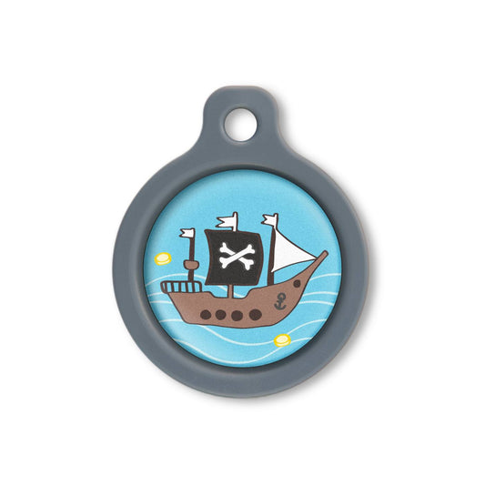Blucky Pirate Bleu Turquoise Médaille medium