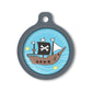 Blucky Pirate Bleu Turquoise Médaille large