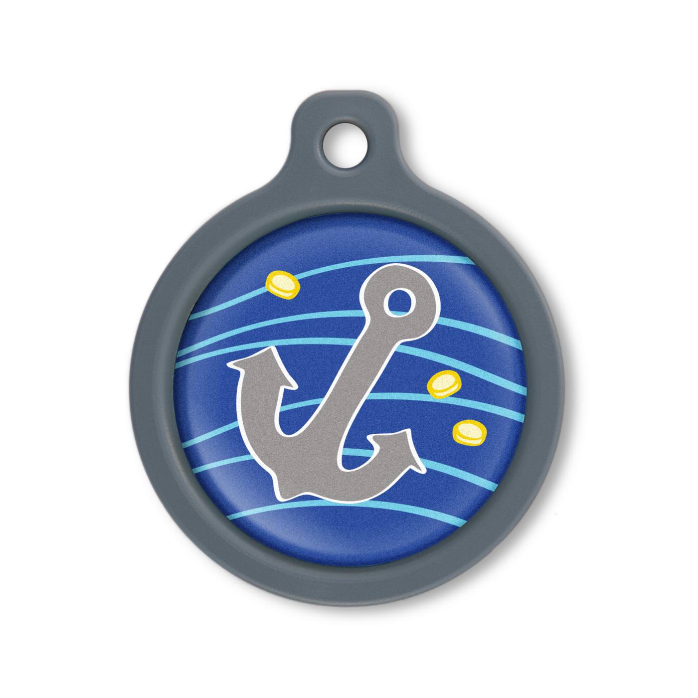 Blucky Pirate Bleu Foncé Médaille large