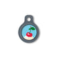 Blucky Sweet Cherry Turquoise Blue Dog Tag small