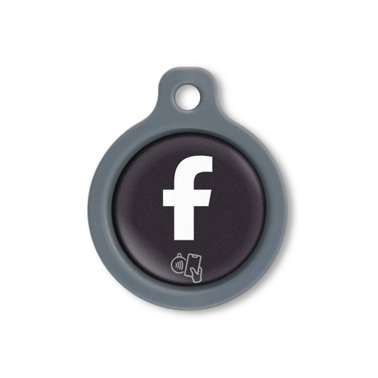 Blucky Social NFC Facebook Schwarz Tag medium