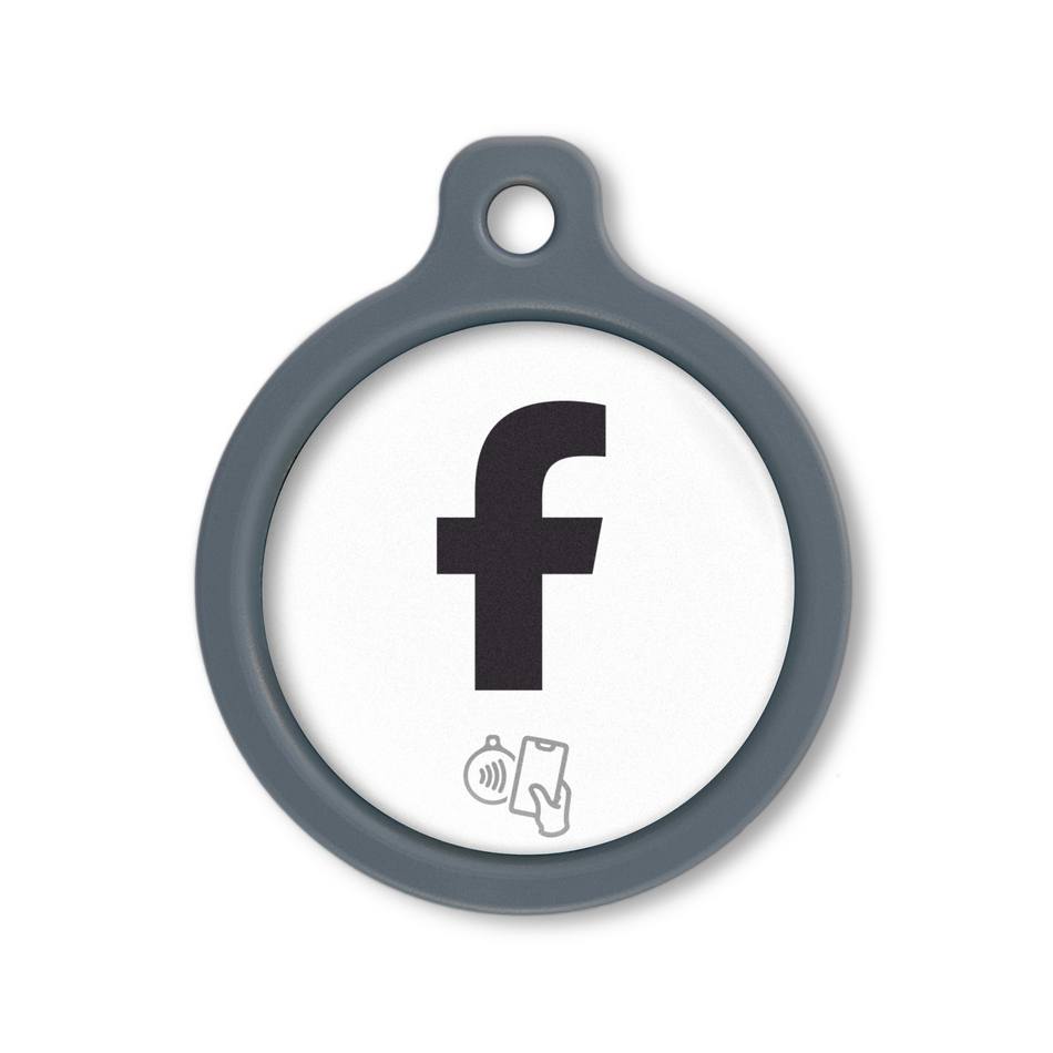 Blucky Social NFC Facebook Weiss Tag large