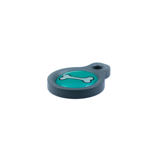 Blucky Bone Dark Green Dog Tag small