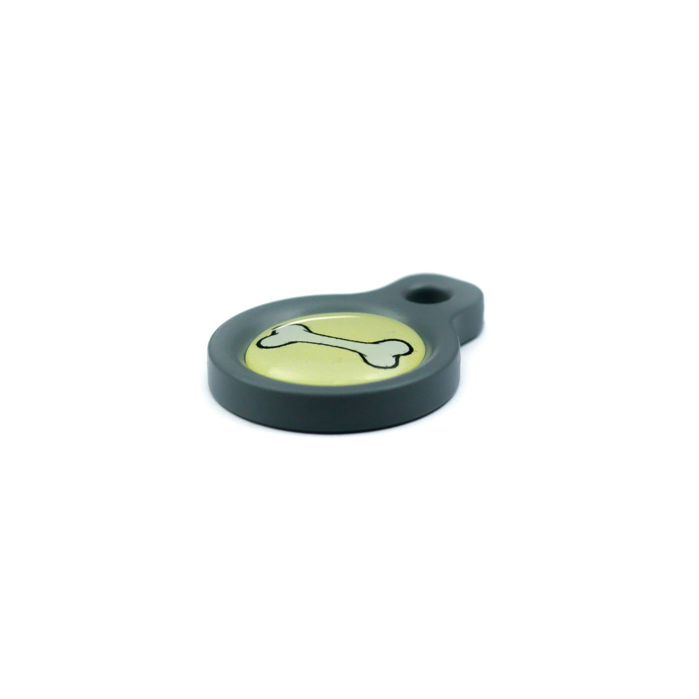 Blucky Bone Pastel Yellow Dog Tag small
