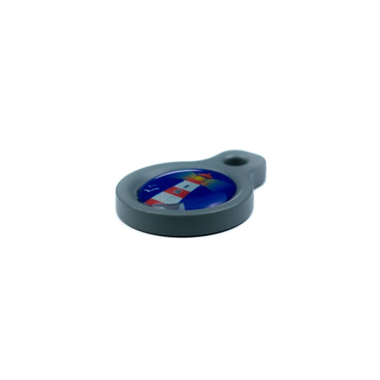 Blucky Azure Dark Blue Dog Tag small