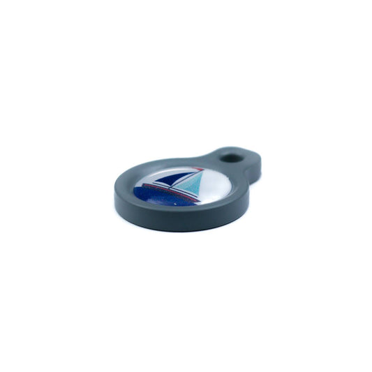 Blucky Azure White Dog Tag small