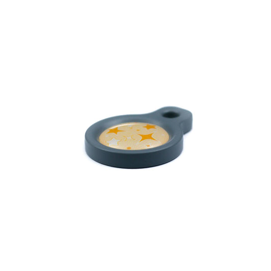Blucky Starglow Pastel Orange Dog Tag small