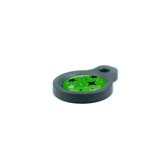Blucky Starglow Lime Green Dog Tag small