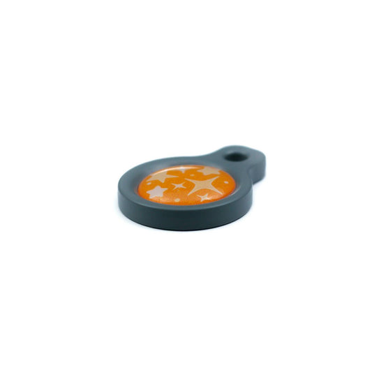 Blucky Starglow Orange Dog Tag small
