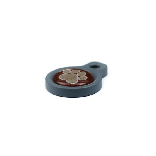 Blucky Wild Paw Brown Dog Tag small